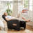 Ergonomic Massage Recliner Chair, 160° Manual Reclining Lounge Chair with 8 Modes & Remote Control-569041217