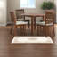 Ensemble de tables de salle à manger modernes et peu encombrantes avec table en bois extensible, brun élégant
