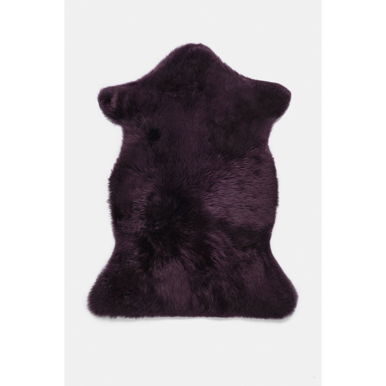 Slyvia Solid Colour Sheepskin Area Rug