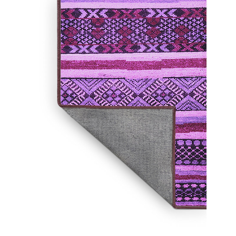 Kaleeah Washable Striped Indoor Rug, Rectangle 2' x 4'