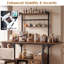 Kitchen Bakers Rack with Drop Leaf