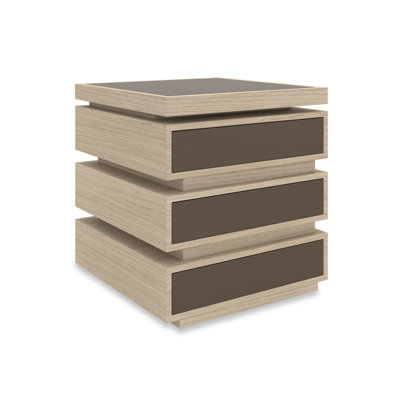 La Moda Glass End Table