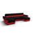 Black/Red - Rainbow15/Rainbow22