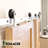 Brushed Nickel Top Mount T-Shape Design Non-Bypass Single Track Two Door Hardware Kit (Door Not Included)-36324634