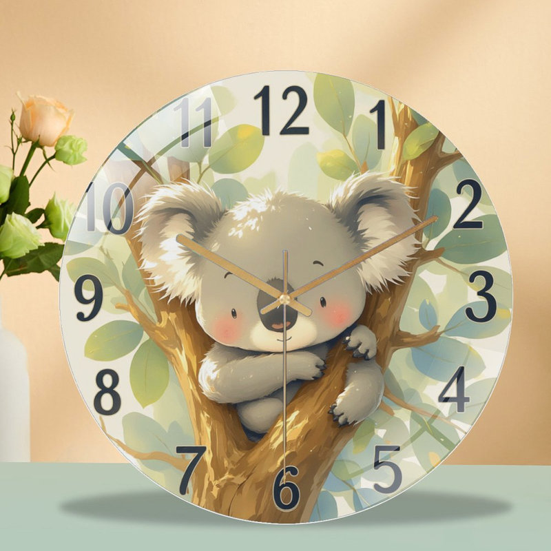 Horloge murale en verre 12 po