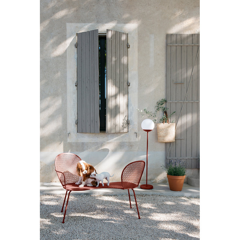 Mooon Lamp LED Floor Lamp, Red Ochre