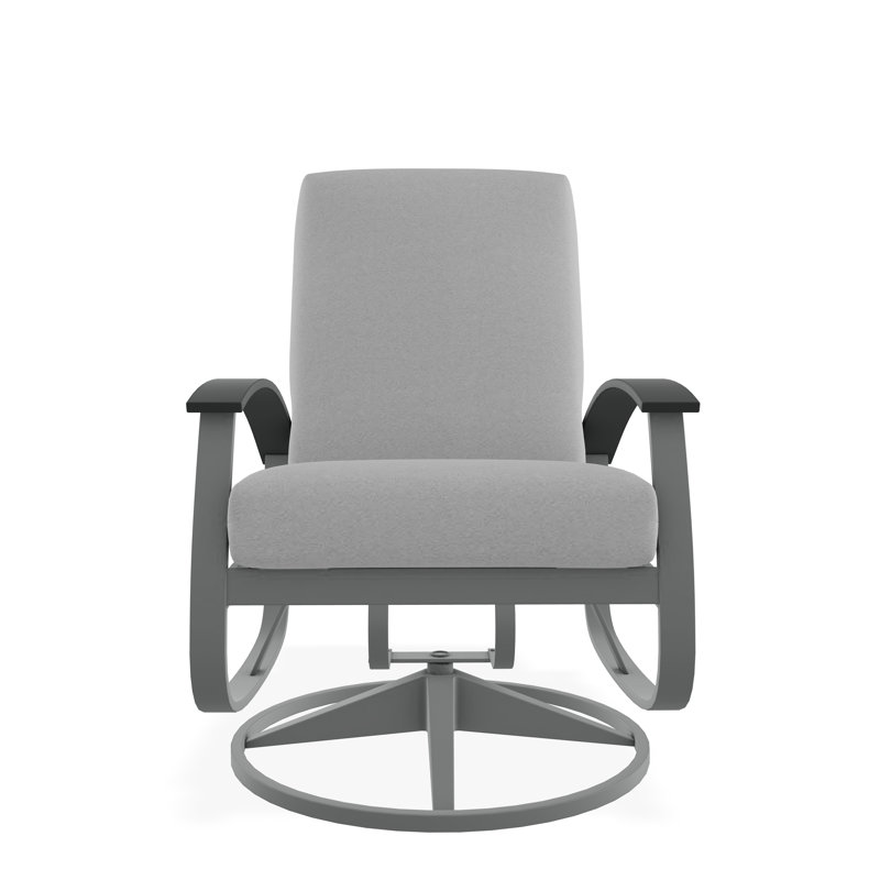 Belle Isle Outdoor Lounge Chair, Dazzle, Graphite