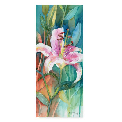 Mattox 'Gaze Into The Light' Watercolor Painting Print on Wrapped Canvas