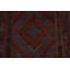 Tapis de couloir rouge en laine de conception unique 8 pi 1 po x 2 pi 0 po