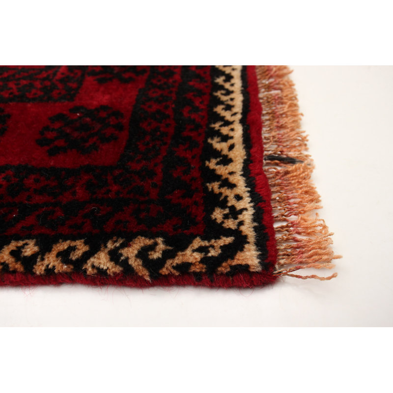 Tapis unique en laine noué à la main 3 pi 7 po x 6 pi 4 po nouvel âge Ronneby