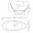 74" Free Standning Bathtub Solid Surafce Soaking Tub-125490353