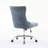 Chenille Upholstered Tufted Button Home Office Chair with Chrome Metal Base,Adjustable Desk Chair Swivel Office Chair-507711136