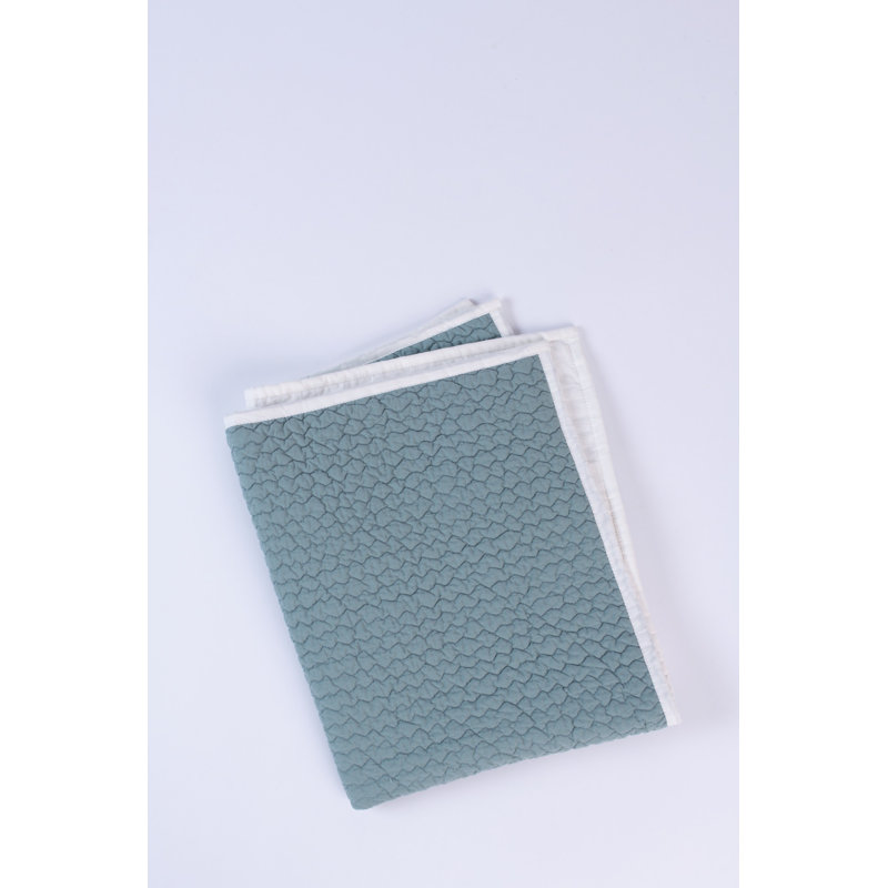 Jade Quilt, Twin Quilt, Ivory/Mineral