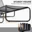 Chaise longue d'extérieur en métal 67 po-1670427469