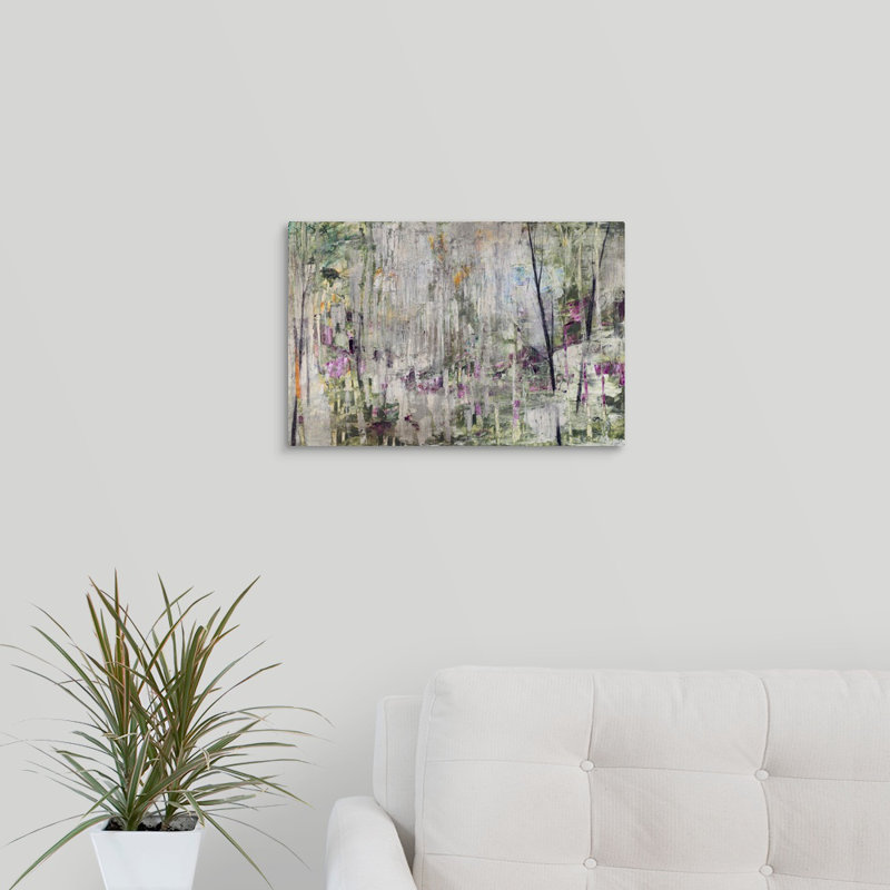 « mou treescape », peinture sur toile, Toile tendue, H 12 po x l 18 po x p 1,25 po