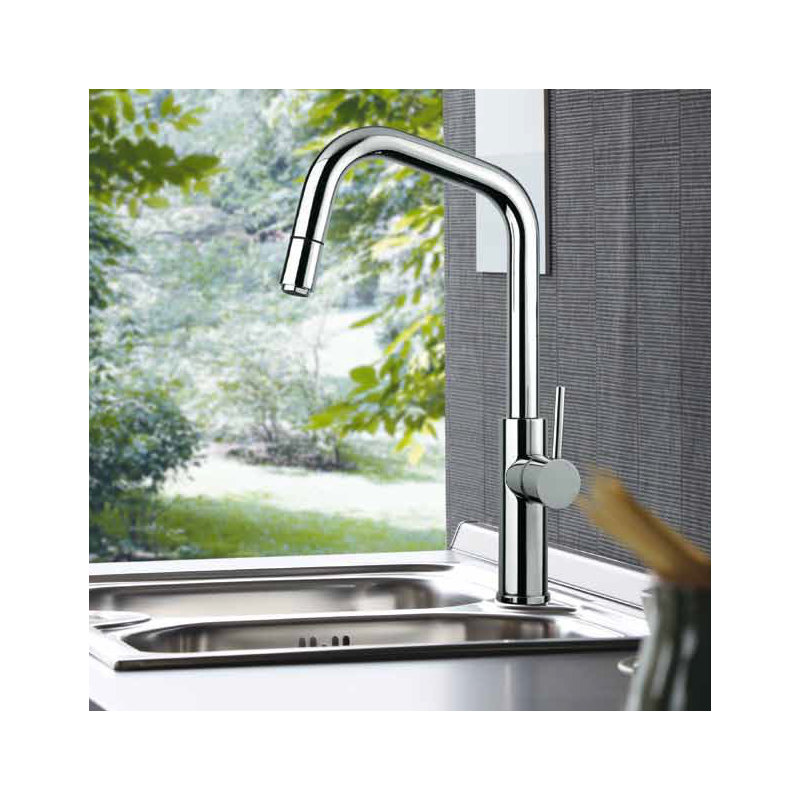Maestro Bath Mitu Pull Out Kitchen Faucet, Chrome