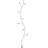 Arles Metal White  Standing Coat Rack With 9 Hooks, Heavy Base For Stability,  For Modern Entryways-47105244