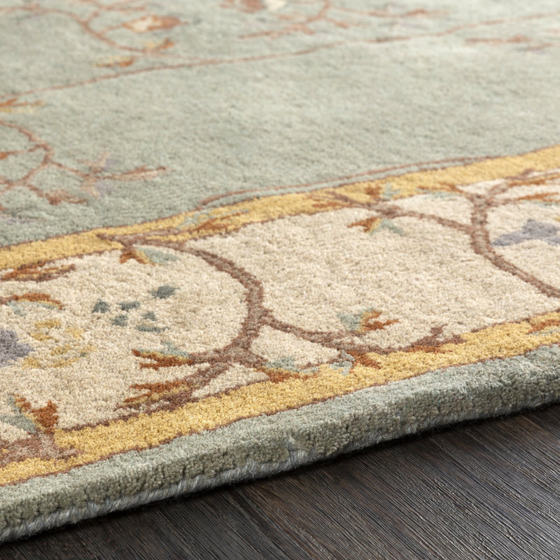 Arnedra Hand Tufted Wool Oriental Indoor Rug, Round 8'