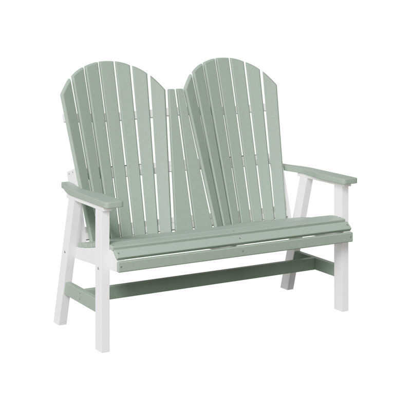 Causeuse Berlin, Blanc / Vert clair