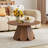 Round Coffee Table With Petal-Shaped Base-1245139135