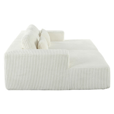Corduroy Double Sofa Bed with 2 Pillows, Perfect for Living Rooms, Apartments, and Offices, Combining Comfort and Style