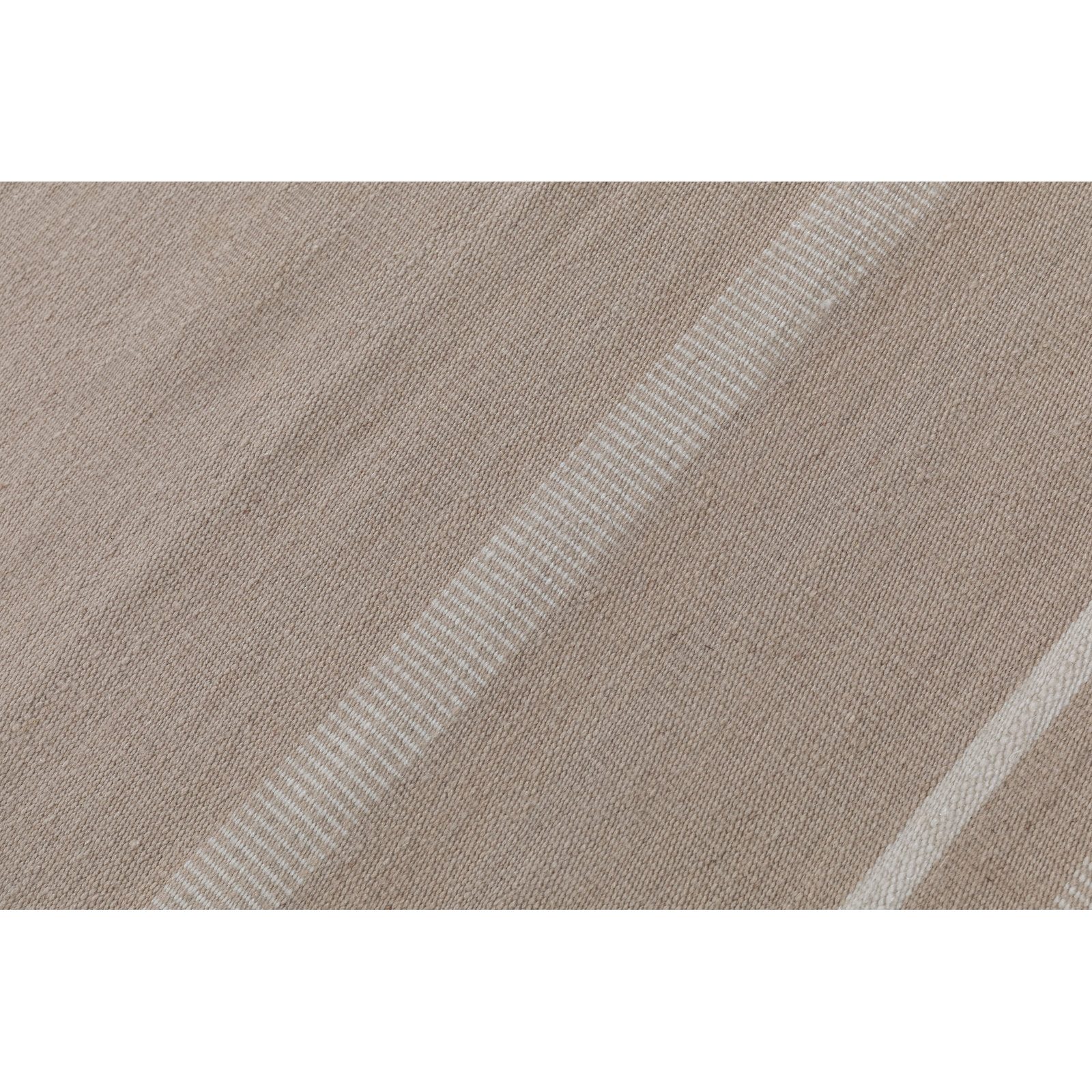 Flatweave Striped Outdoor Rug, Runner 2'3" x 8', Beige