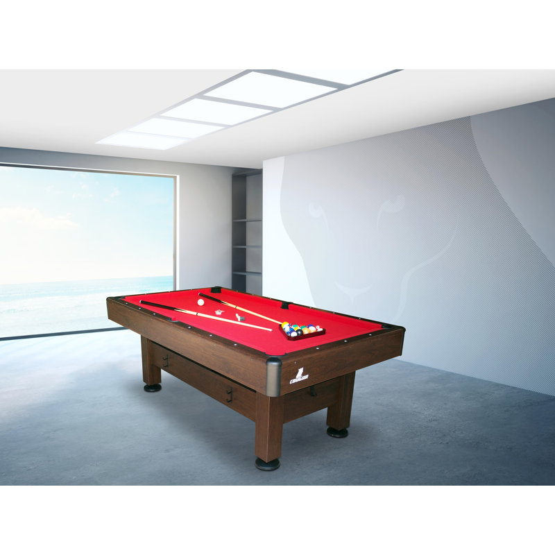 Cougar 228cm L Pool Table with Leg Levelers