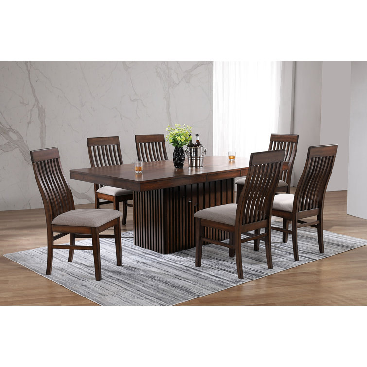 Salupa - Person Extendable Pedestal Dining Set