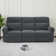 Endrik 87.8" Width Wall Hugger Power Reclining Sofa with Flip Down Console and LED Light, 3-Seater Couch for Small Spaces Living Room and RV
