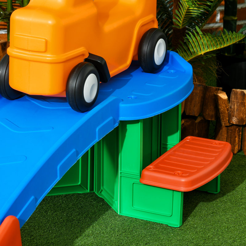Gratz Zoomie 3(m) Up and Down Rollercoaster for Kids, 4 Pieces, Multicoloured