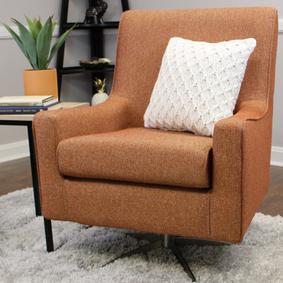 Basilina 26.25" Wide Swivel Armchair