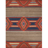 Mesa Hand Knotted Wool Geometric Shapes Area Rug