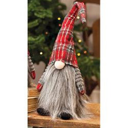 Gnome de père Noël écossais debout