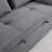 55.5" Wide Modern Linen Upholstered Soft Sofa Bed With Accent Pillow-1154223774