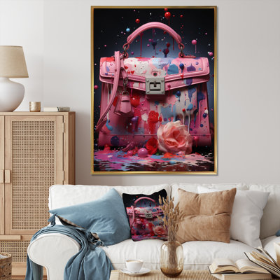 Krystallia " Fashion Pink Bag Popart "