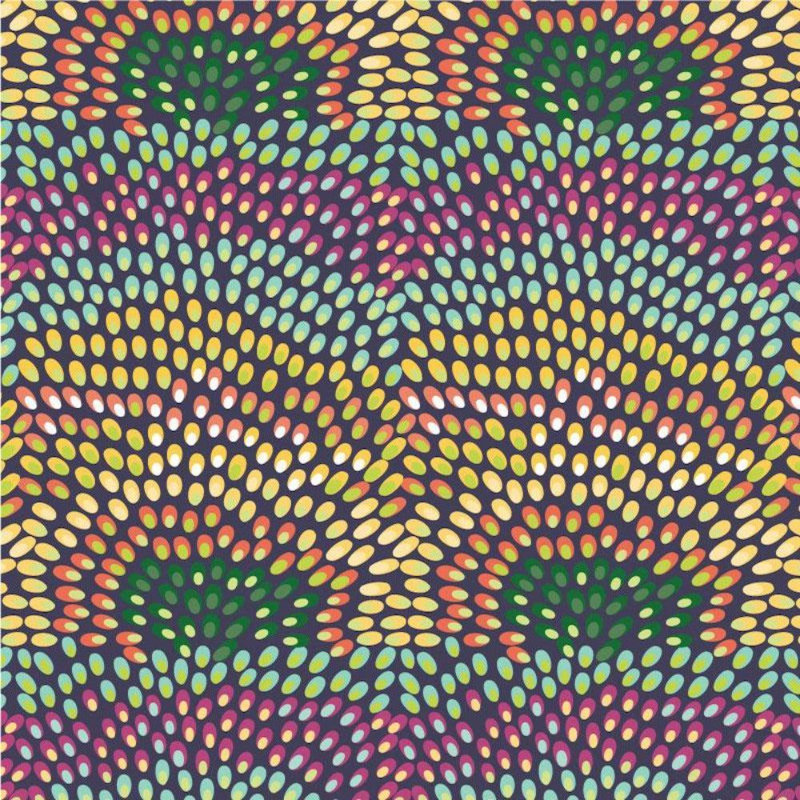 Lomé Jardine 10' L x 24" W Peel and Stick Wallpaper Roll, Carnival, Faux Grasscloth