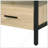 Yawan Oak & Black Finish Accent Table
