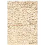 Ayan Hand Hooked Wool Area Rug in Ivory
