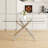 Large Modern Minimalist Rectangular Glass Dining Table with 0.39" Tempered Glass Tabletop and Silver Chrome Metal Legs, for Kitchen Dining Living Meeting Room Banquet hall,63''x35''x 29''W1151S00191-1050294357-1043641902