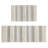 Woven Texture Stripe Bath Rug Grey 22X58"