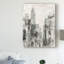 «Manhattan Neutral I Crop», reproduction de peinture acrylique sur toile tendue-3887196