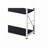 Tennos Black & Chrome Finish Bookshelf-153257969-153257970
