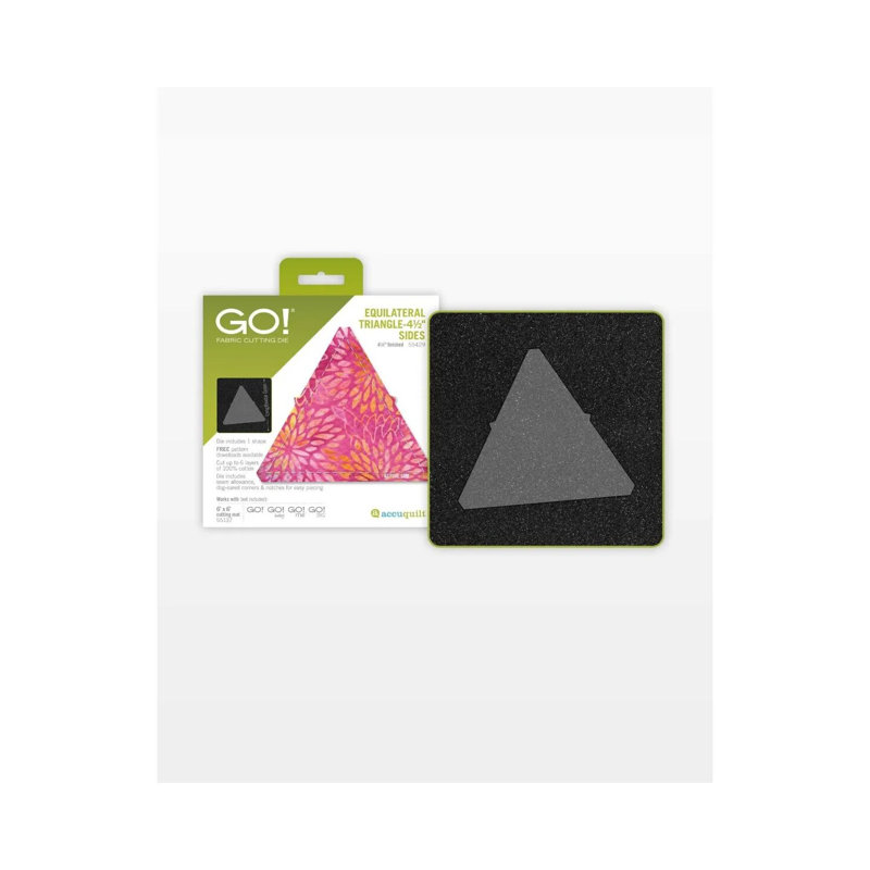 AccuQuilt Go! Matrices à découper en tissu - Triangle équilatéral 4-1 / 4 côtés
