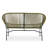 Spacious Patio Sofas, Pe Rattan Iron Frame, Modern Rustic Porch