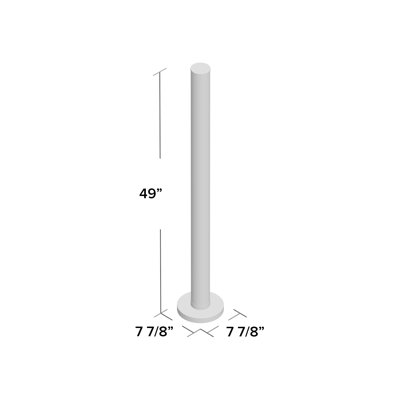 49'' LED Column Floor Lamp