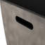 Table d'appoint en béton noir et gris avec support de réservoir avec plateau en céramique