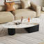 Table basse simple à plaque ovale irrégulière-102830253