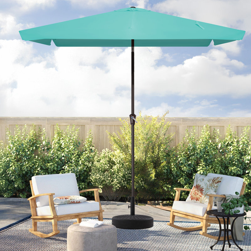 Parasol de marché d'extérieur 6,5 pi x 10 pi, Bleu