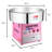 Cotton Candy Machine – 1000W Vortex Floss Maker with Stainless-Steel Pan - Uses Sugar or Hard Candy for Party Treat by Great Northern Popcorn (Pink)