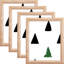 Ensemble de 4 cadres muraux en bois Flynt-988354244
